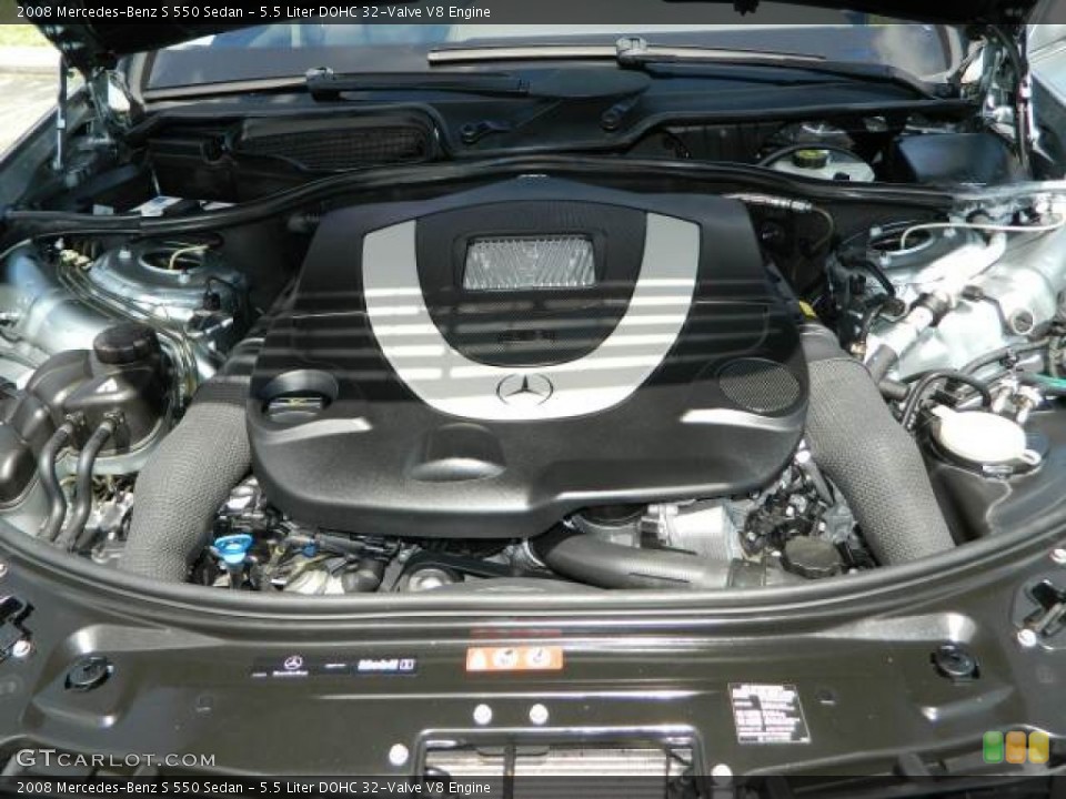 5.5 Liter DOHC 32-Valve V8 Engine for the 2008 Mercedes-Benz S #80064671