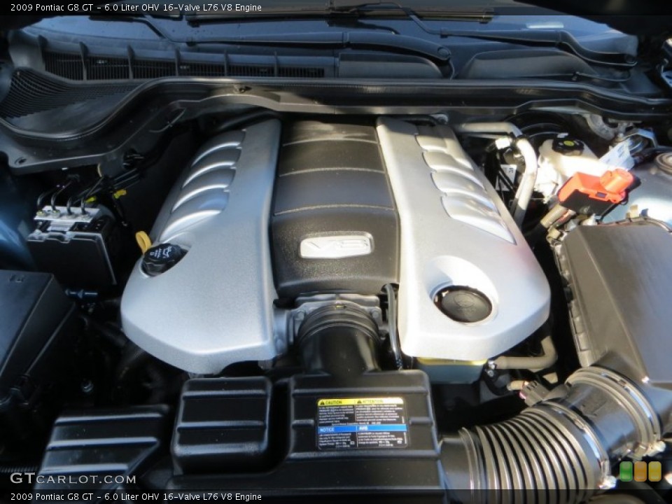 6.0 Liter OHV 16-Valve L76 V8 Engine for the 2009 Pontiac G8 #80086629