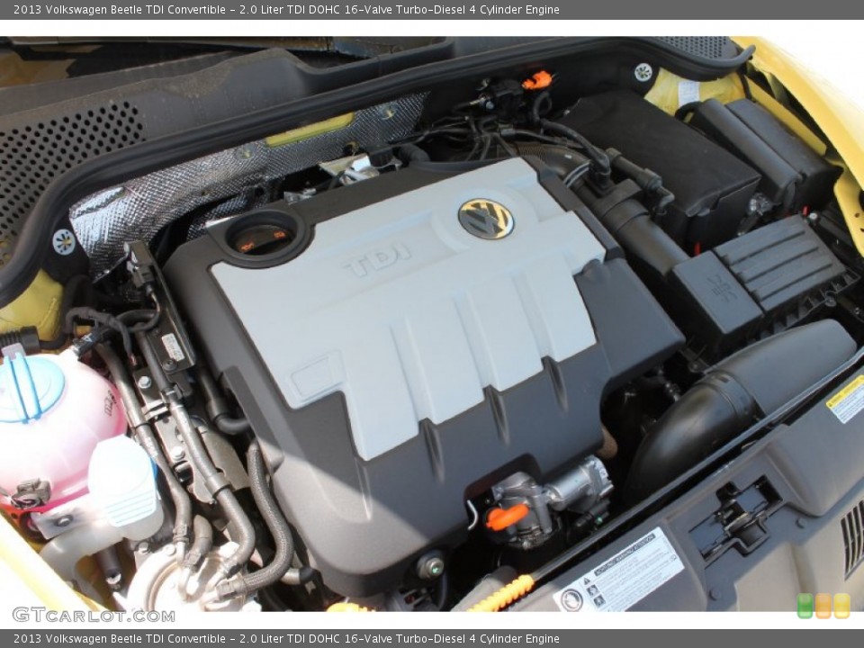 2.0 Liter TDI DOHC 16-Valve Turbo-Diesel 4 Cylinder Engine for the 2013 Volkswagen Beetle #80091577