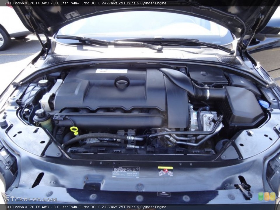 3.0 Liter Twin-Turbo DOHC 24-Valve VVT Inline 6 Cylinder 2010 Volvo XC70 Engine
