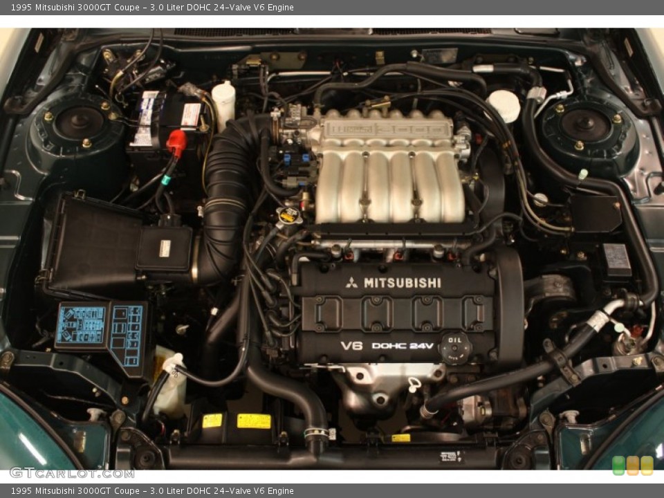 3.0 Liter DOHC 24-Valve V6 1995 Mitsubishi 3000GT Engine