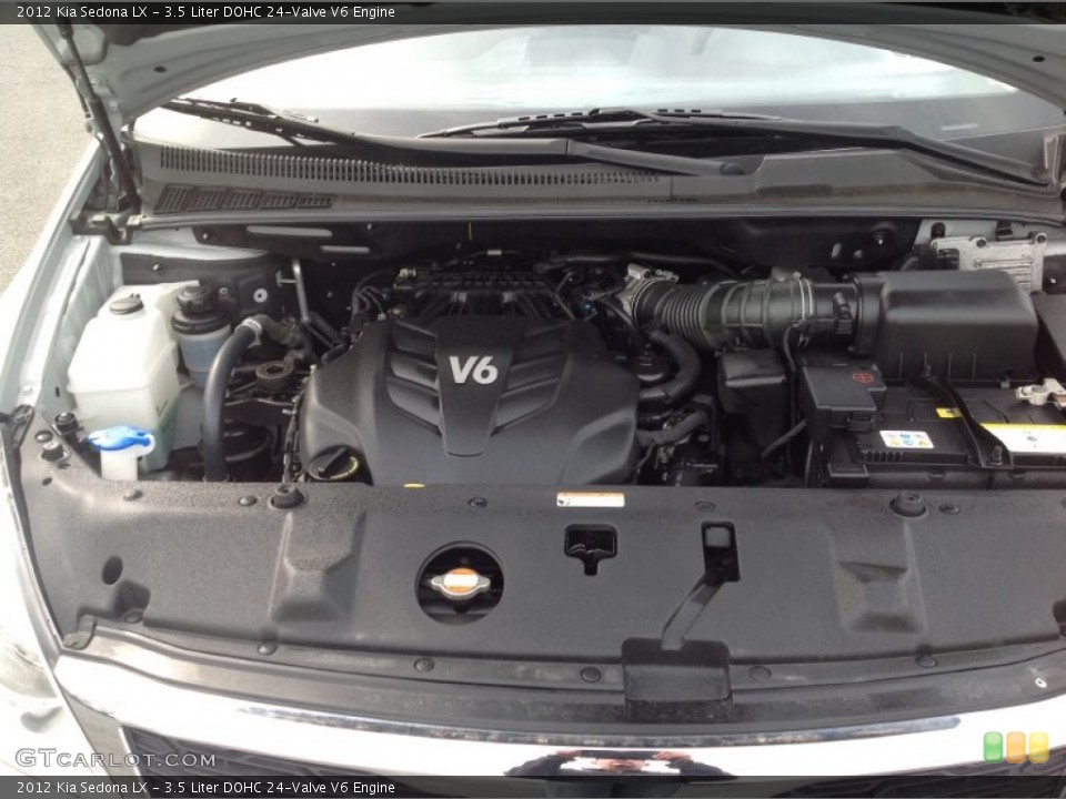 3.5 Liter DOHC 24-Valve V6 2012 Kia Sedona Engine