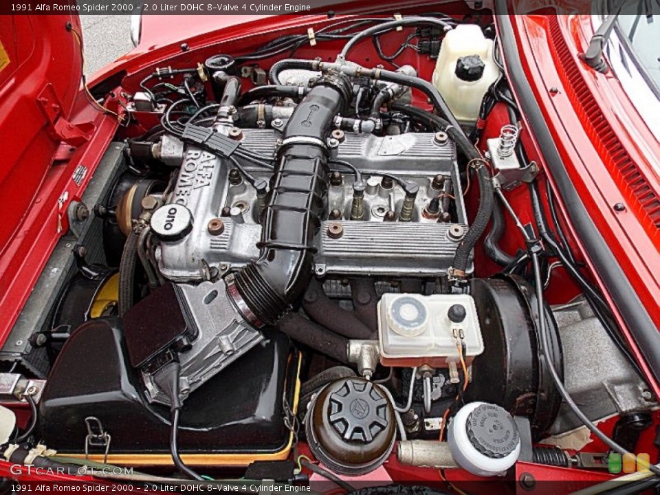 2.0 Liter DOHC 8-Valve 4 Cylinder Engine for the 1991 Alfa Romeo Spider #80134420