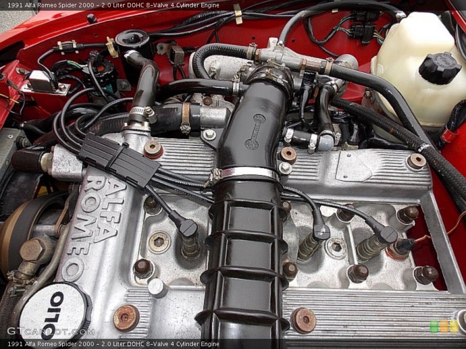 2.0 Liter DOHC 8-Valve 4 Cylinder Engine for the 1991 Alfa Romeo Spider #80134492