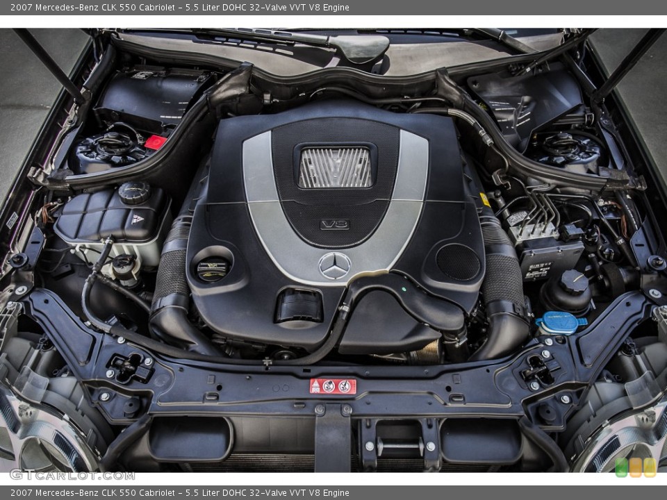 5.5 Liter DOHC 32-Valve VVT V8 2007 Mercedes-Benz CLK Engine