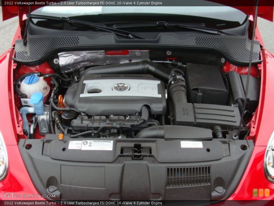 2.0 Liter Turbocharged FSI DOHC 16-Valve 4 Cylinder 2012 Volkswagen Beetle Engine