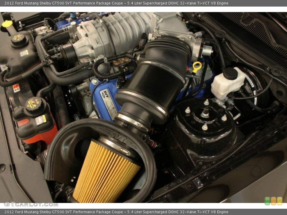 5.4 Liter Supercharged DOHC 32-Valve Ti-VCT V8 Engine for the 2012 Ford Mustang #80170515