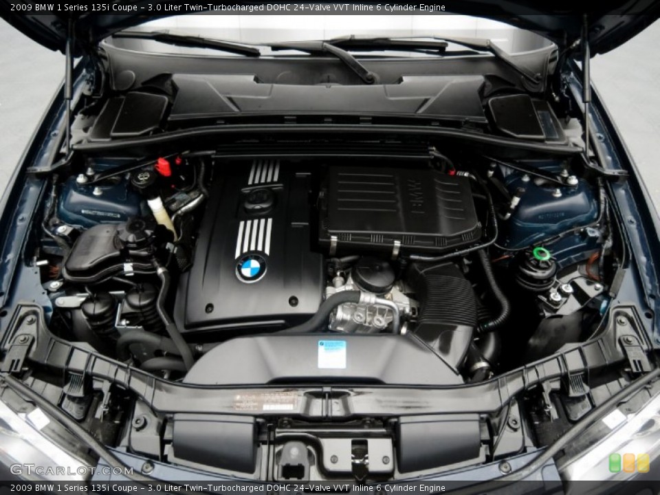 3.0 Liter Twin-Turbocharged DOHC 24-Valve VVT Inline 6 Cylinder Engine for the 2009 BMW 1 Series #80185411