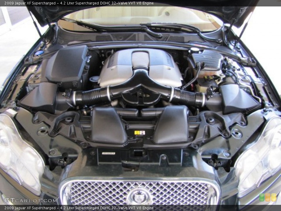 4.2 Liter Supercharged DOHC 32-Valve VVT V8 Engine for the 2009 Jaguar XF #80197873