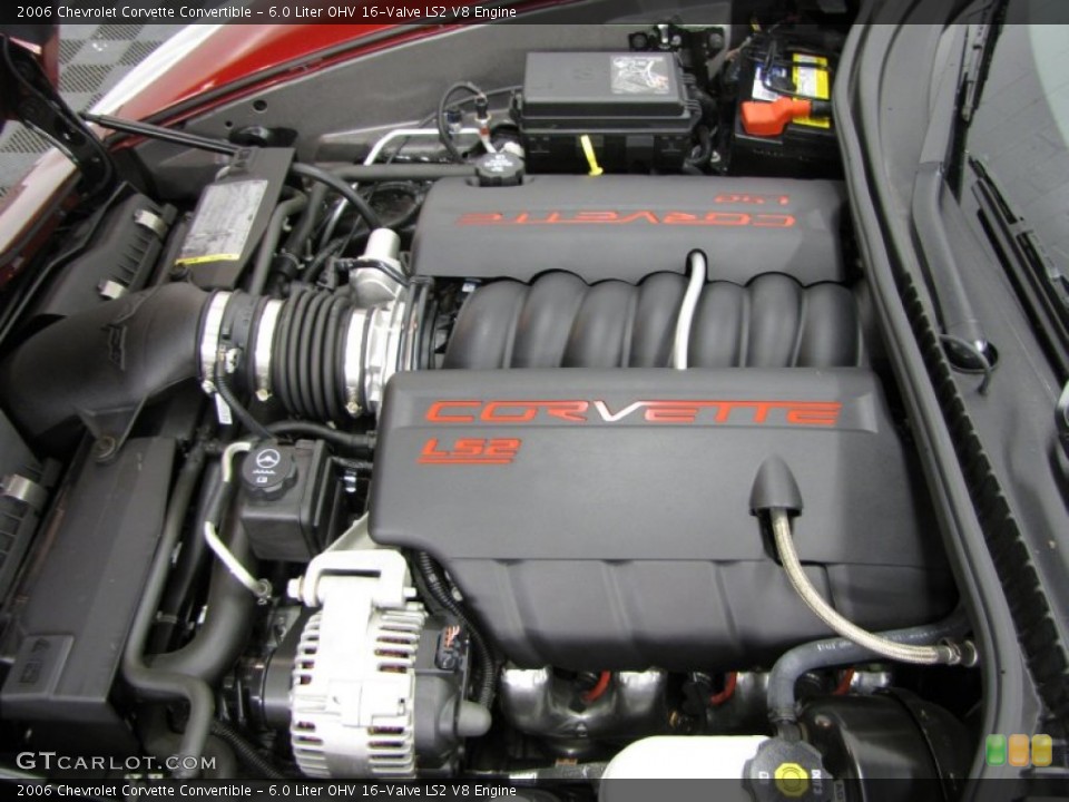 6.0 Liter OHV 16-Valve LS2 V8 2006 Chevrolet Corvette Engine