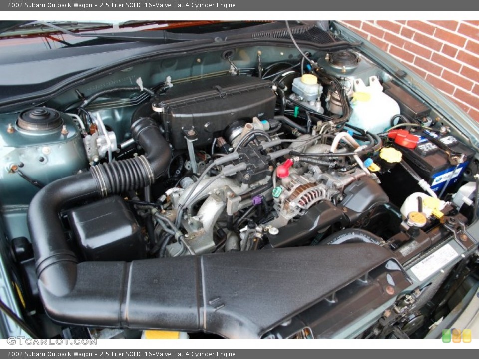2.5 Liter SOHC 16-Valve Flat 4 Cylinder Engine for the 2002 Subaru Outback #80229422