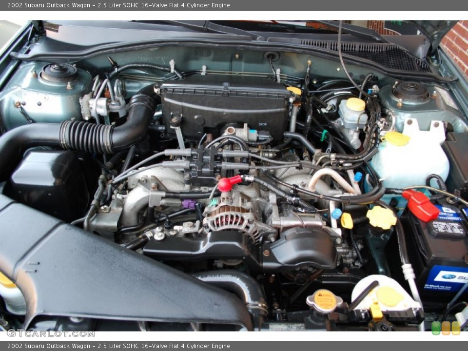 2.5 Liter SOHC 16-Valve Flat 4 Cylinder Engine for the 2002 Subaru Outback #80229446