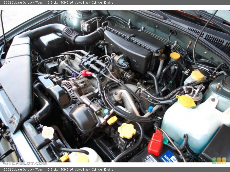 2.5 Liter SOHC 16-Valve Flat 4 Cylinder Engine for the 2002 Subaru Outback #80229468