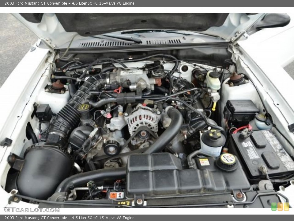 4.6 Liter SOHC 16-Valve V8 2003 Ford Mustang Engine