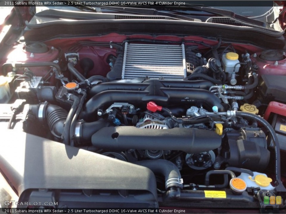 2.5 Liter Turbocharged DOHC 16-Valve AVCS Flat 4 Cylinder Engine for the 2011 Subaru Impreza #80277199