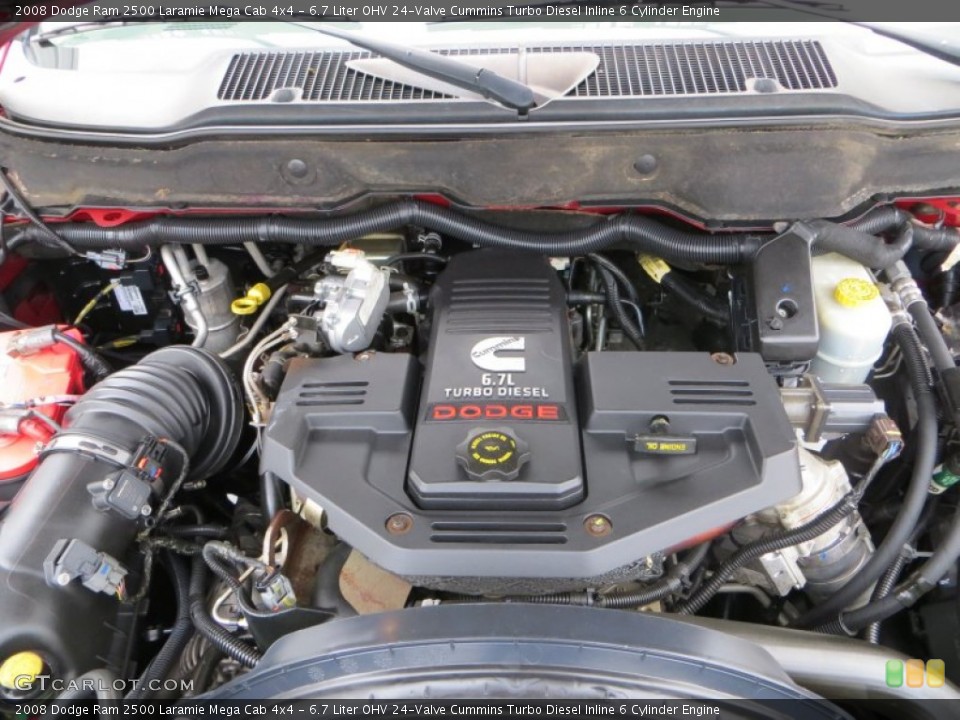 6.7 Liter OHV 24-Valve Cummins Turbo Diesel Inline 6 Cylinder Engine for the 2008 Dodge Ram 2500 #80300831