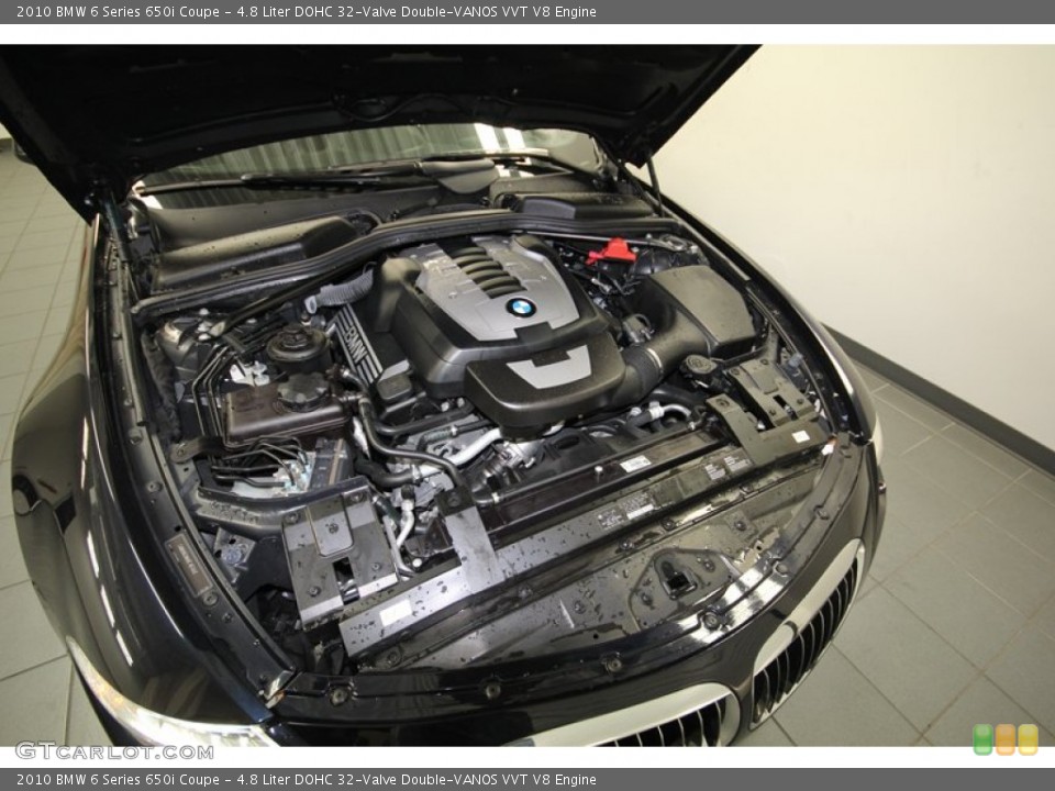 4.8 Liter DOHC 32-Valve Double-VANOS VVT V8 Engine for the 2010 BMW 6 Series #80348846