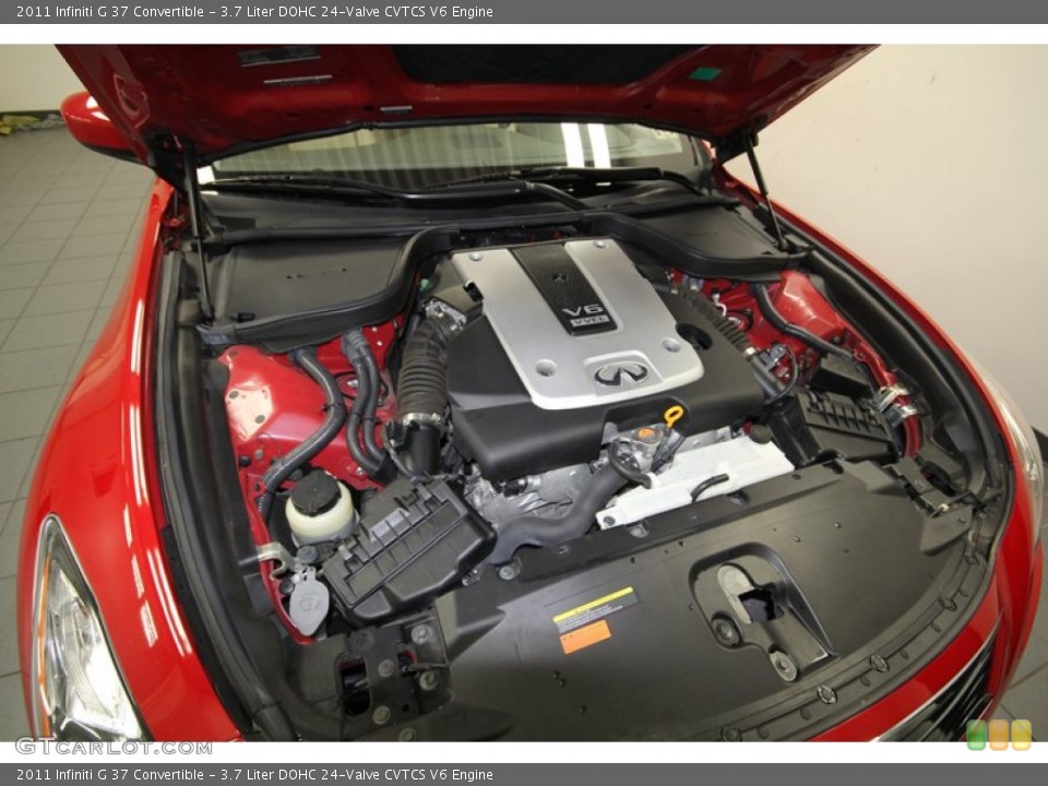 3.7 Liter DOHC 24-Valve CVTCS V6 2011 Infiniti G Engine