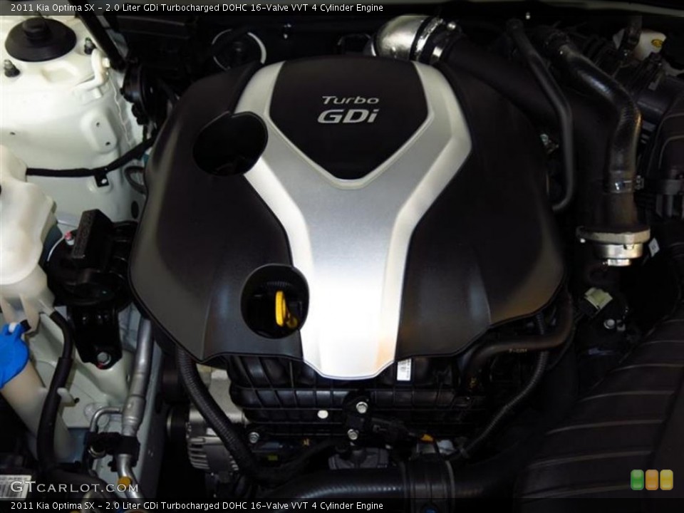 2.0 Liter GDi Turbocharged DOHC 16-Valve VVT 4 Cylinder Engine for the 2011 Kia Optima #80354464