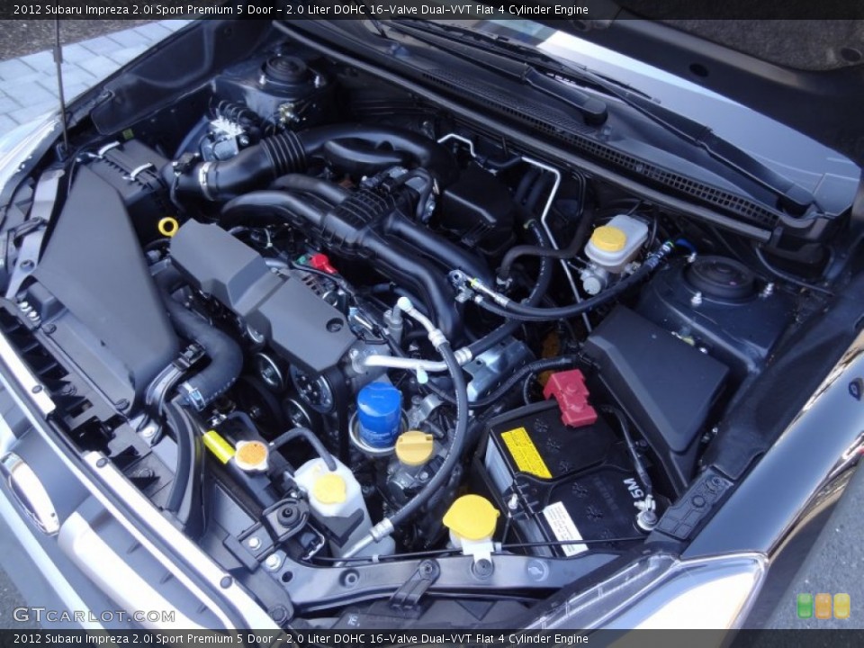 2.0 Liter DOHC 16-Valve Dual-VVT Flat 4 Cylinder Engine for the 2012 Subaru Impreza #80355257