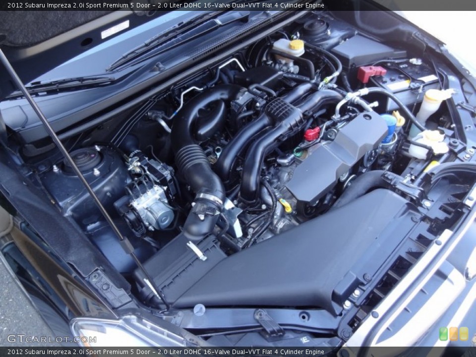 2.0 Liter DOHC 16-Valve Dual-VVT Flat 4 Cylinder Engine for the 2012 Subaru Impreza #80355282