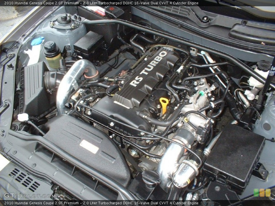 2.0 Liter Turbocharged DOHC 16-Valve Dual CVVT 4 Cylinder Engine for the 2010 Hyundai Genesis Coupe #80363052