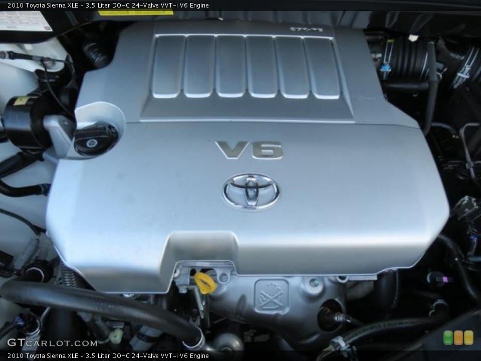 3.5 Liter DOHC 24-Valve VVT-i V6 Engine for the 2010 Toyota Sienna #80365474