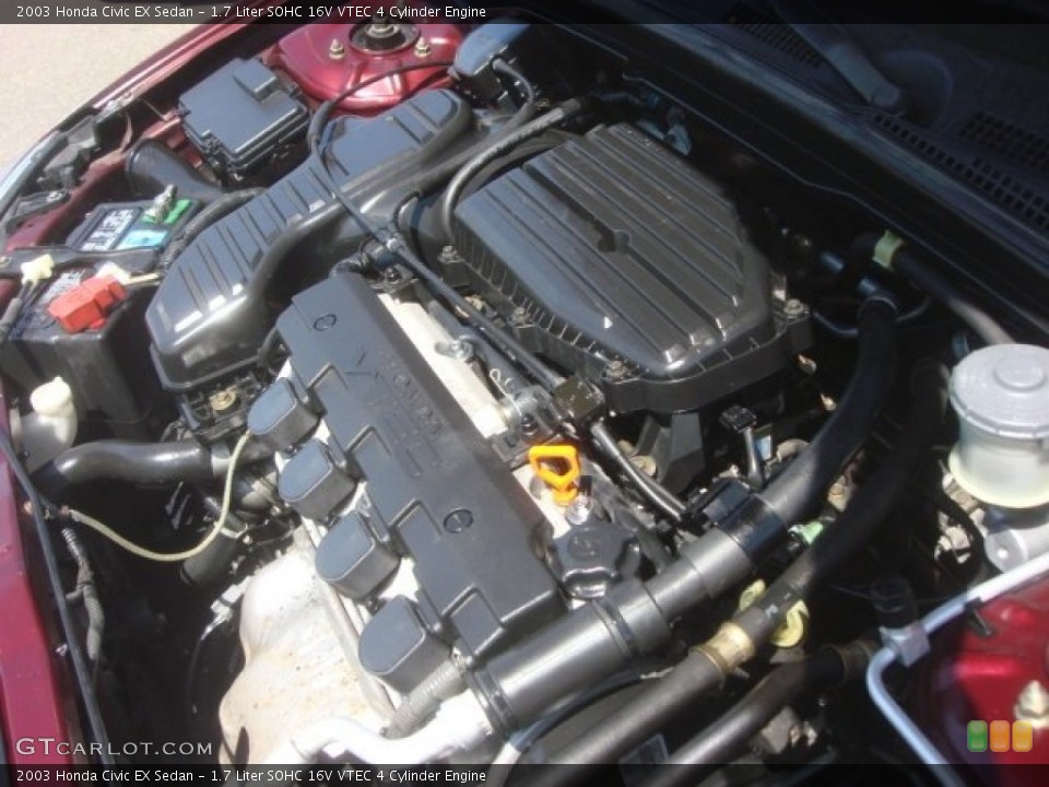 1.7 Liter SOHC 16V VTEC 4 Cylinder Engine for the 2003 Honda Civic #80370326