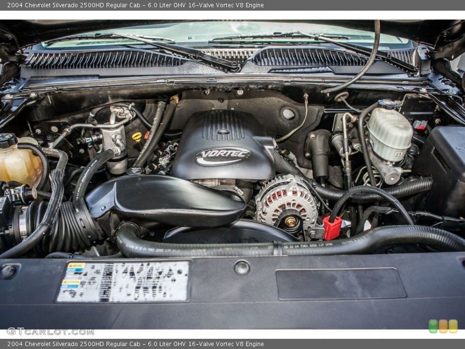 6.0 Liter OHV 16-Valve Vortec V8 Engine for the 2004 Chevrolet Silverado 2500HD #80390749