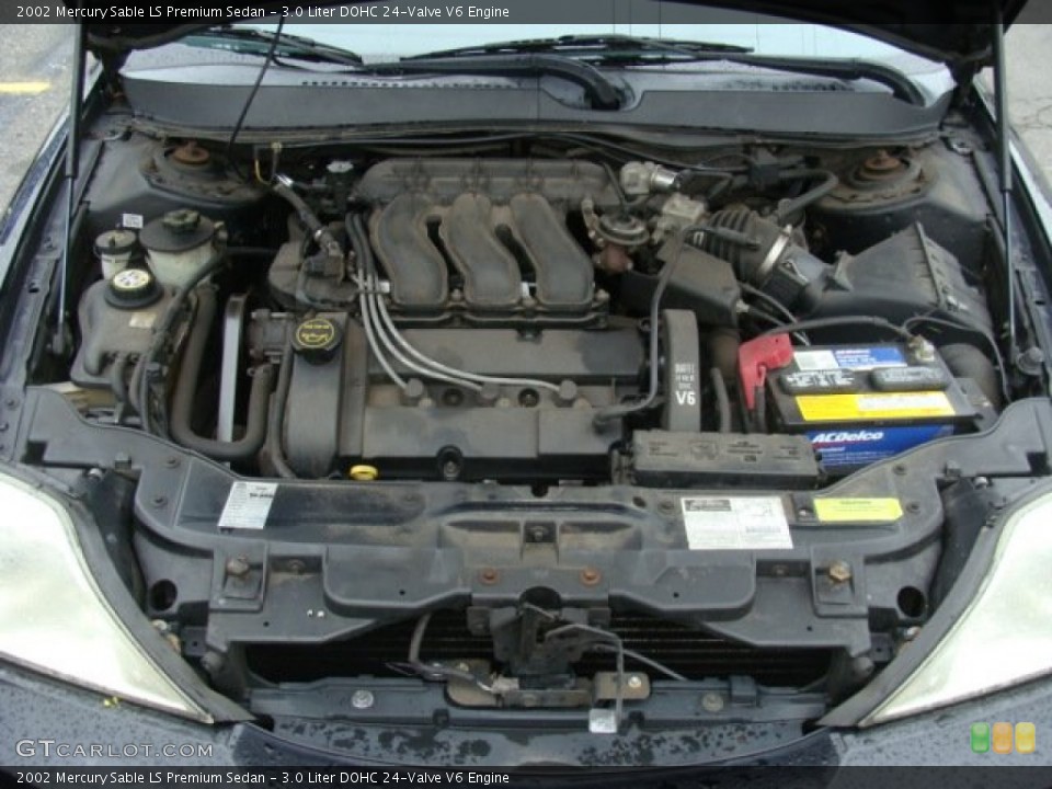 3.0 Liter DOHC 24-Valve V6 2002 Mercury Sable Engine