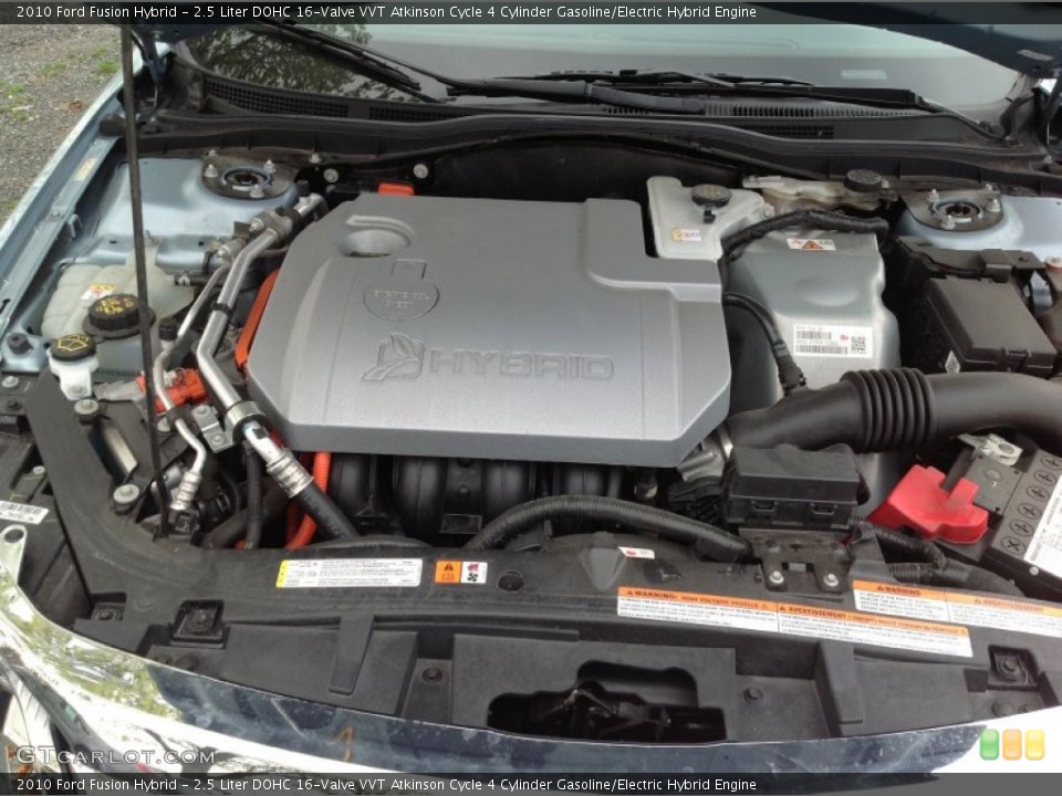 2.5 Liter DOHC 16-Valve VVT Atkinson Cycle 4 Cylinder Gasoline/Electric Hybrid 2010 Ford Fusion Engine