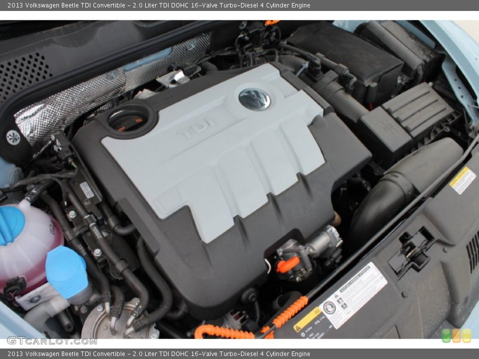 2.0 Liter TDI DOHC 16-Valve Turbo-Diesel 4 Cylinder Engine for the 2013 Volkswagen Beetle #80419462