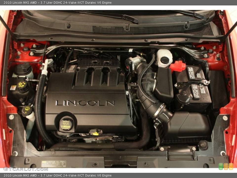 3.7 Liter DOHC 24-Valve iVCT Duratec V6 2010 Lincoln MKS Engine