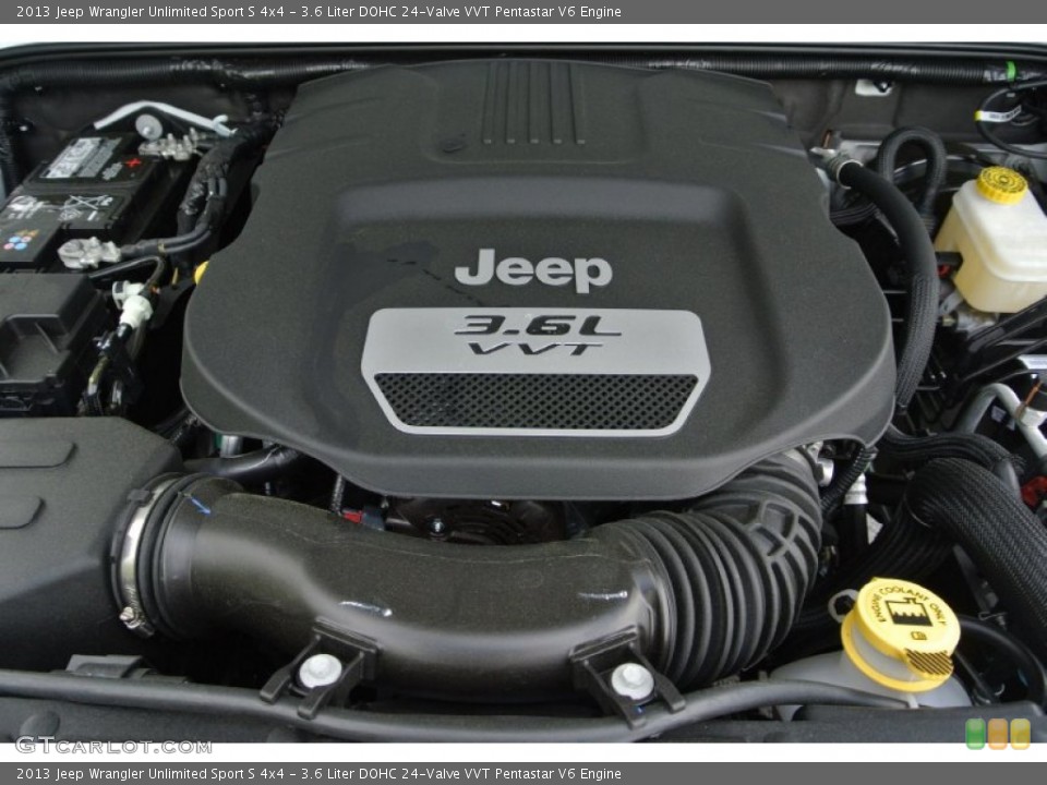 3.6 Liter DOHC 24-Valve VVT Pentastar V6 Engine for the 2013 Jeep Wrangler Unlimited #80439026