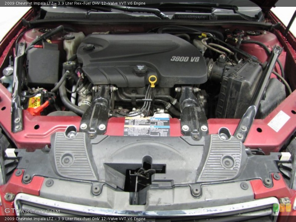 3.9 Liter Flex-Fuel OHV 12-Valve VVT V6 Engine for the 2009 Chevrolet Impala #80453837