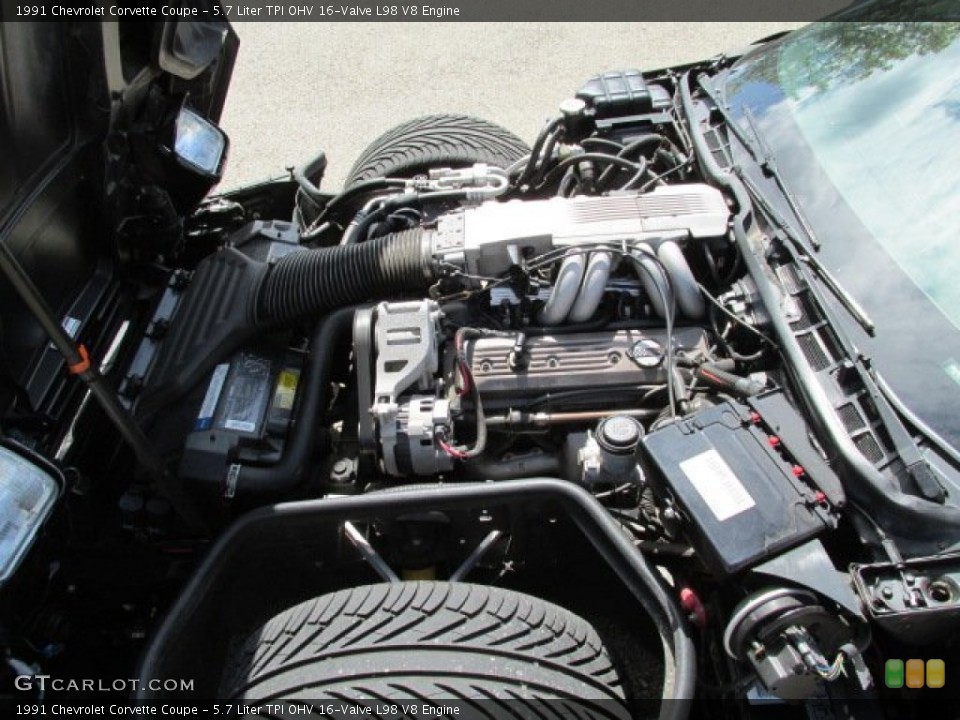 5.7 Liter TPI OHV 16-Valve L98 V8 Engine for the 1991 Chevrolet Corvette #80466275