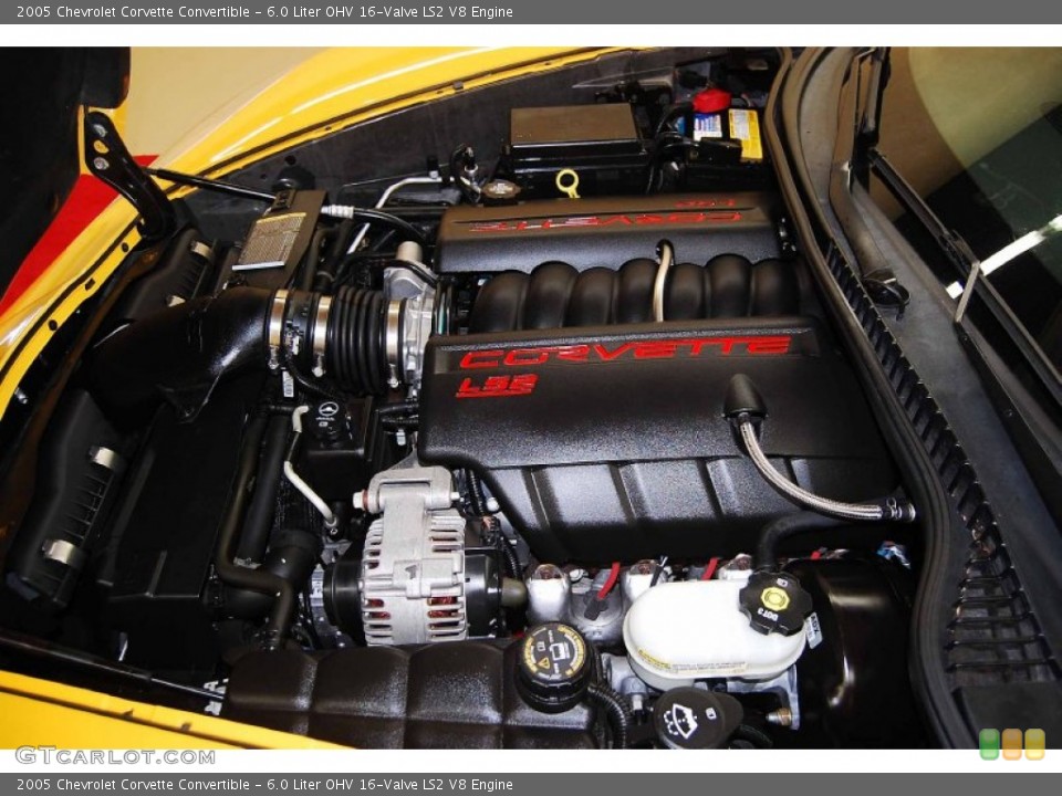 6.0 Liter OHV 16-Valve LS2 V8 Engine for the 2005 Chevrolet Corvette #80468597