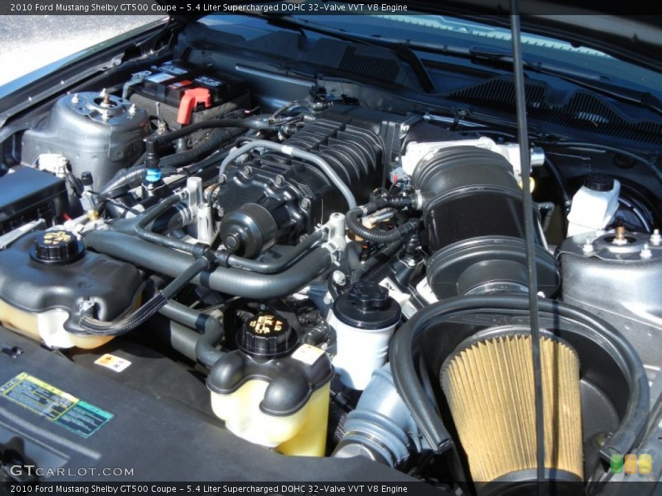 5.4 Liter Supercharged DOHC 32-Valve VVT V8 Engine for the 2010 Ford Mustang #80477155