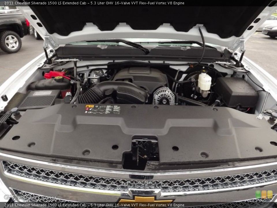 5.3 Liter OHV 16-Valve VVT Flex-Fuel Vortec V8 2013 Chevrolet Silverado 1500 Engine