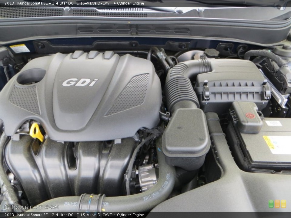 2.4 Liter DOHC 16-Valve D-CVVT 4 Cylinder Engine for the 2013 Hyundai Sonata #80493091