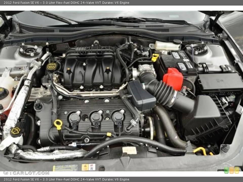 3.0 Liter Flex-Fuel DOHC 24-Valve VVT Duratec V6 Engine for the 2012 Ford Fusion #80494151