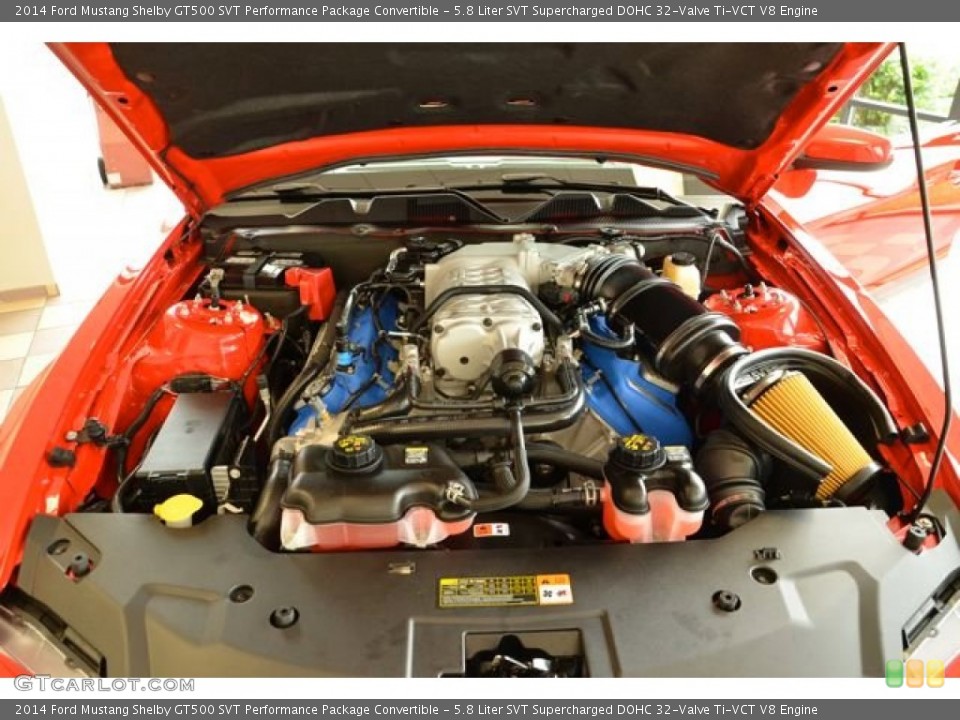 5.8 Liter SVT Supercharged DOHC 32-Valve Ti-VCT V8 Engine for the 2014 Ford Mustang #80499505