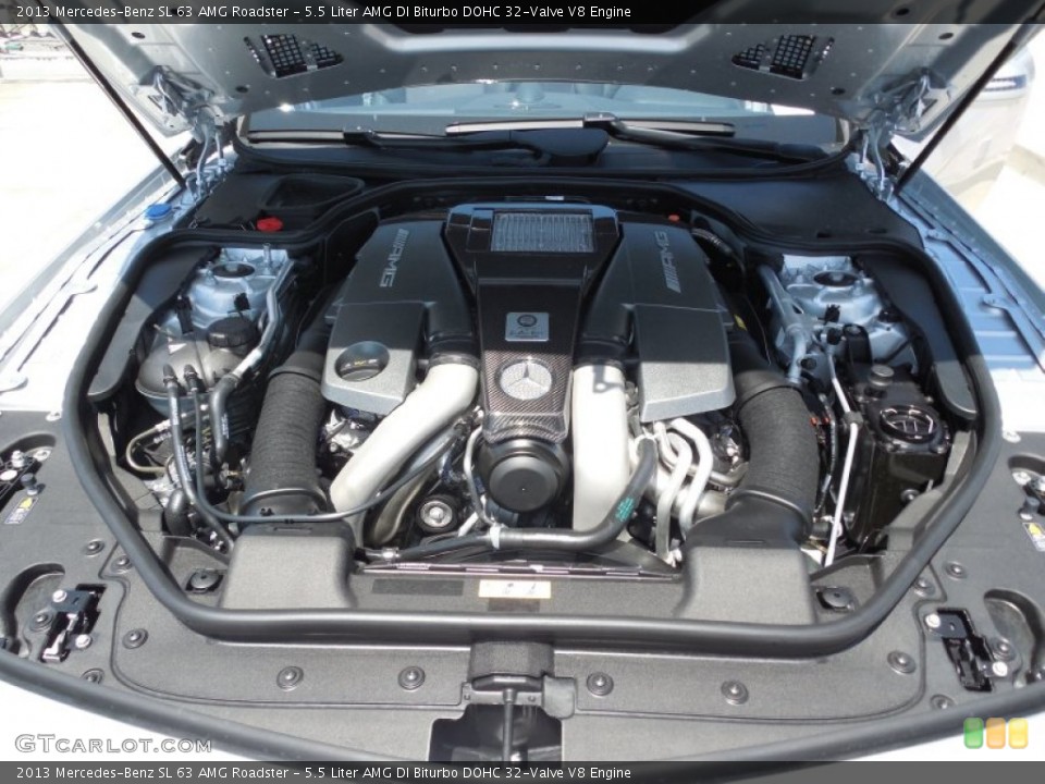 5.5 Liter AMG DI Biturbo DOHC 32-Valve V8 Engine for the 2013 Mercedes-Benz SL #80502439