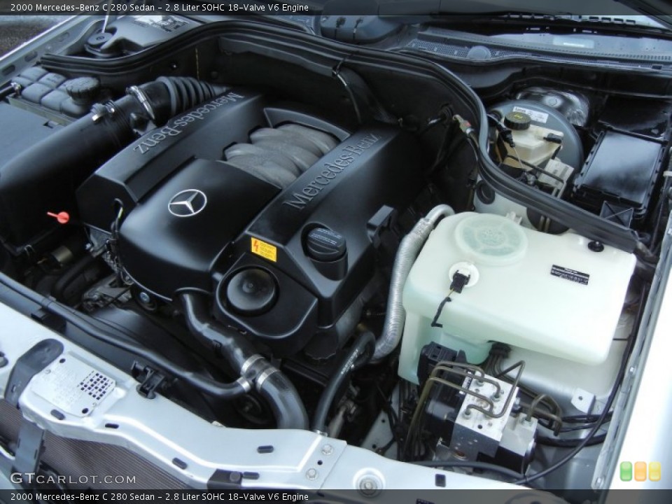 2.8 Liter SOHC 18-Valve V6 Engine for the 2000 Mercedes-Benz C #80506191