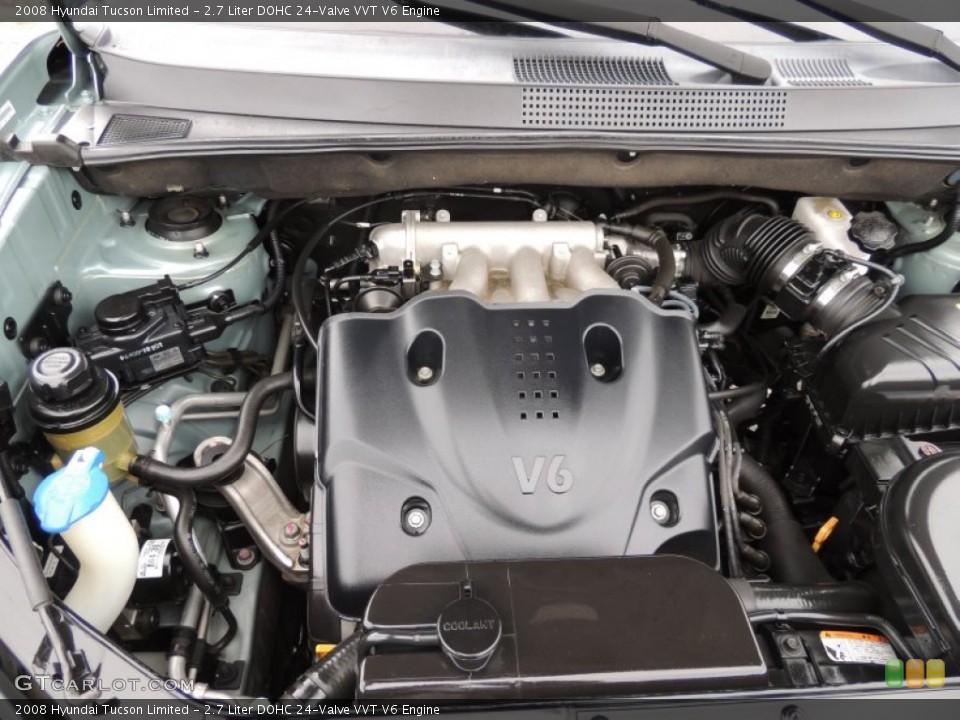 2.7 Liter DOHC 24-Valve VVT V6 Engine for the 2008 Hyundai Tucson #80514843