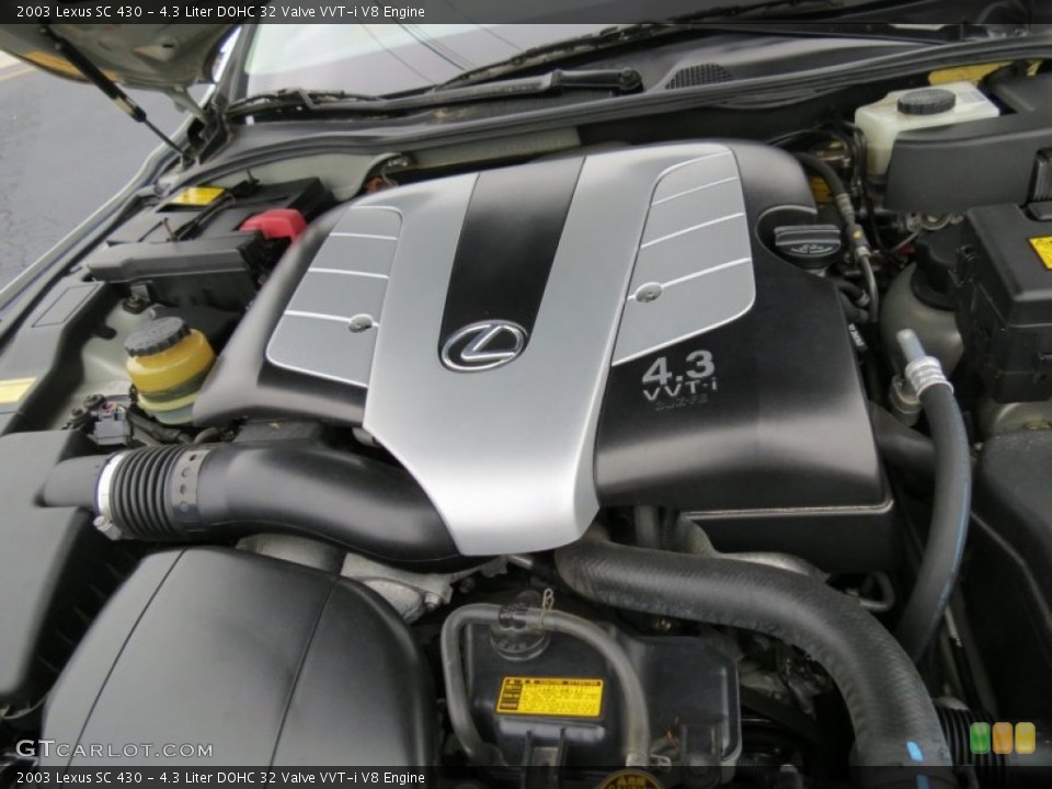 4.3 Liter DOHC 32 Valve VVT-i V8 Engine for the 2003 Lexus SC #80519515