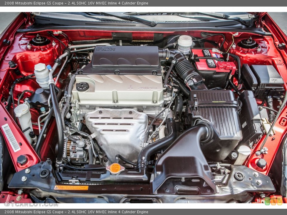 2.4L SOHC 16V MIVEC Inline 4 Cylinder 2008 Mitsubishi Eclipse Engine