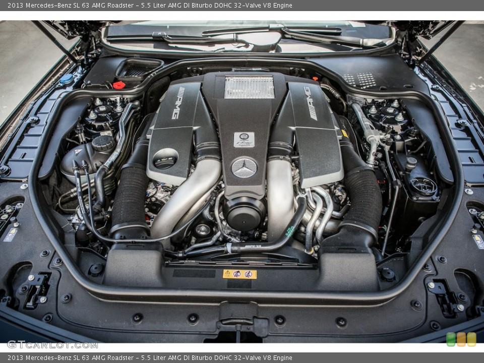 5.5 Liter AMG DI Biturbo DOHC 32-Valve V8 Engine for the 2013 Mercedes-Benz SL #80529760