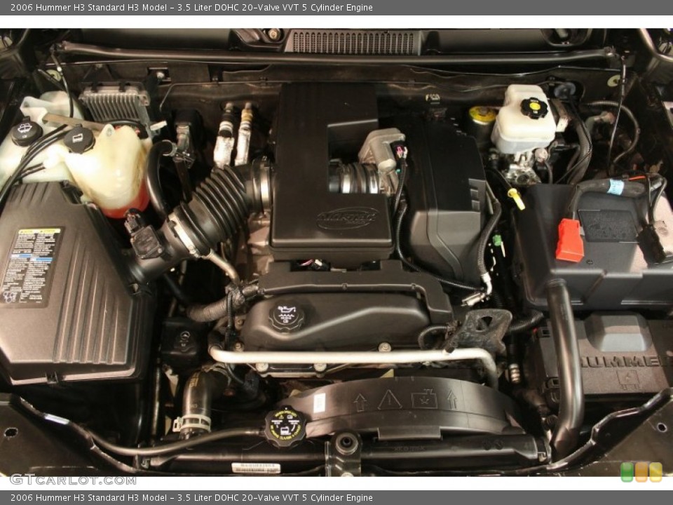 3.5 Liter DOHC 20-Valve VVT 5 Cylinder Engine for the 2006 Hummer H3 #80533018