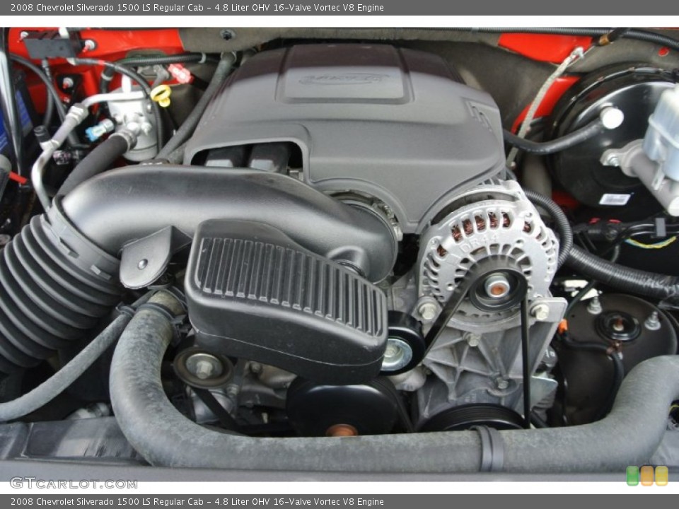 4.8 Liter OHV 16-Valve Vortec V8 Engine for the 2008 Chevrolet Silverado 1500 #80537062